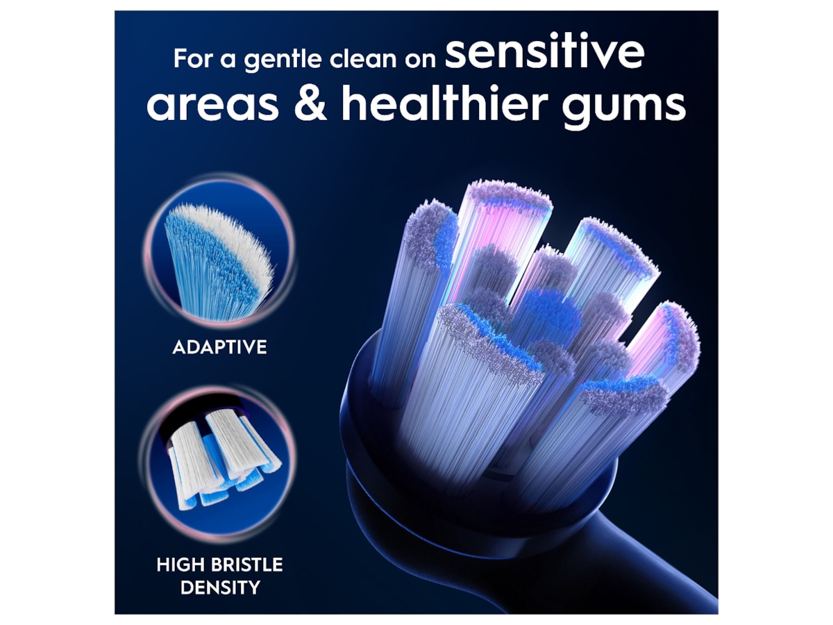 Oral-B iO Gentle Care Børstehoder 6 stk (sort) Tannbørstehoder