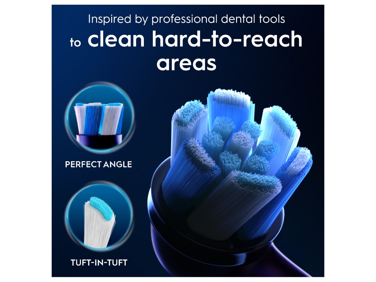 Oral-B iO Ultimate Clean Børstehoder 6 stk (sort) Tannbørstehoder