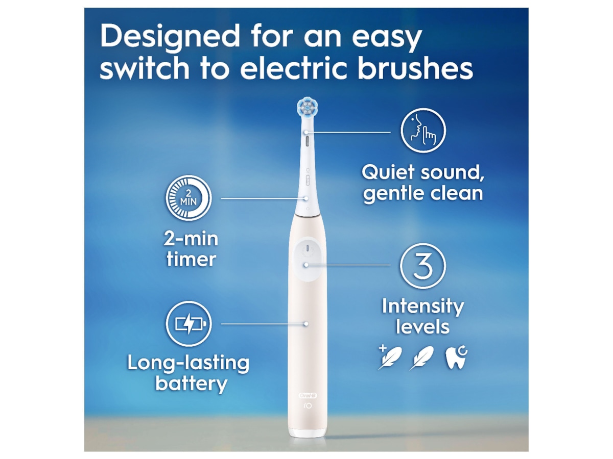 ORAL-B iO2 Series Elektrisk tannbørste (Calm Pink) Elektriske tannbørster