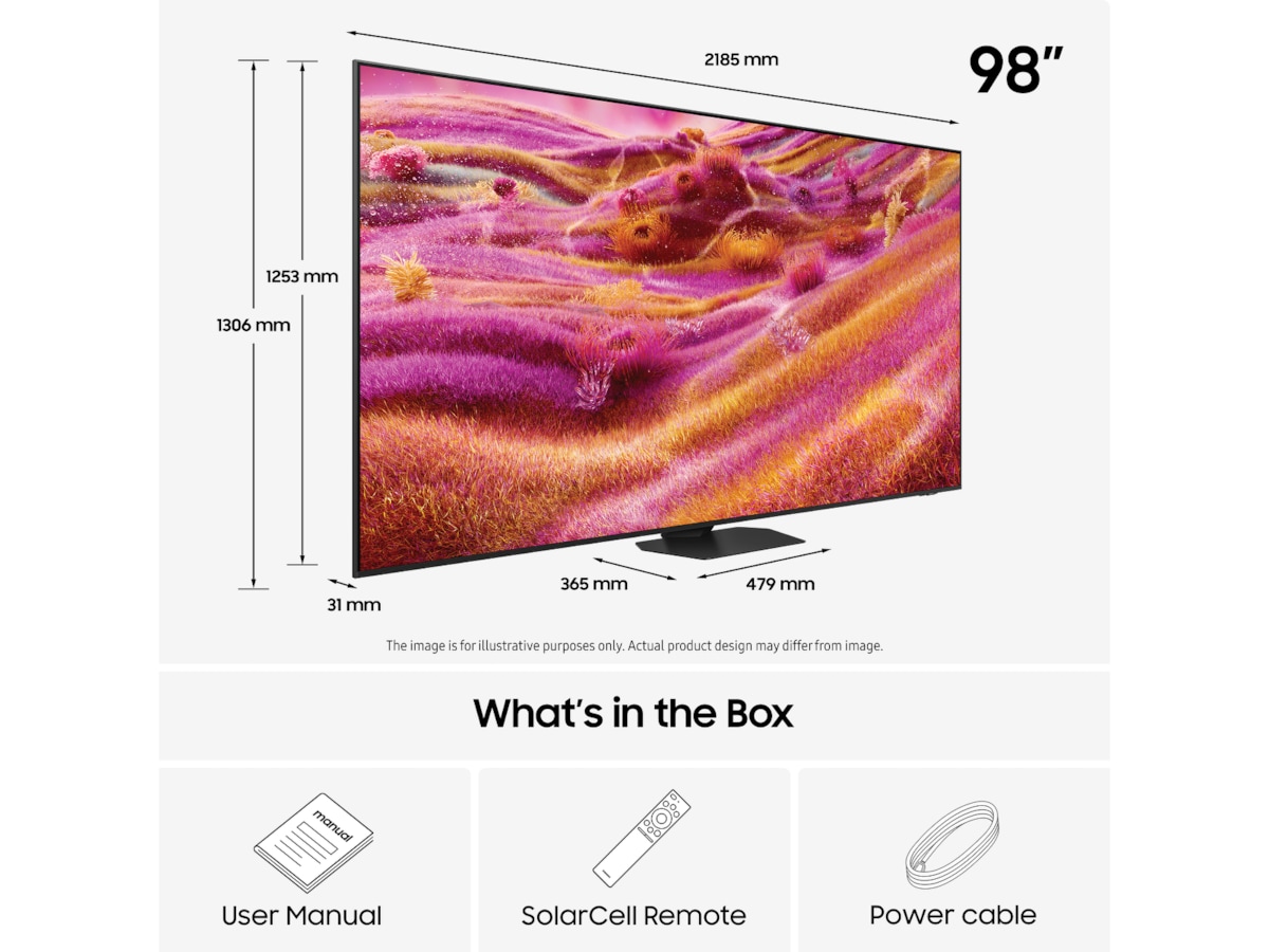 Samsung 98" QN90F Neo QLED 4K Mini LED Smart TV (2025) Over 80 tommer TV