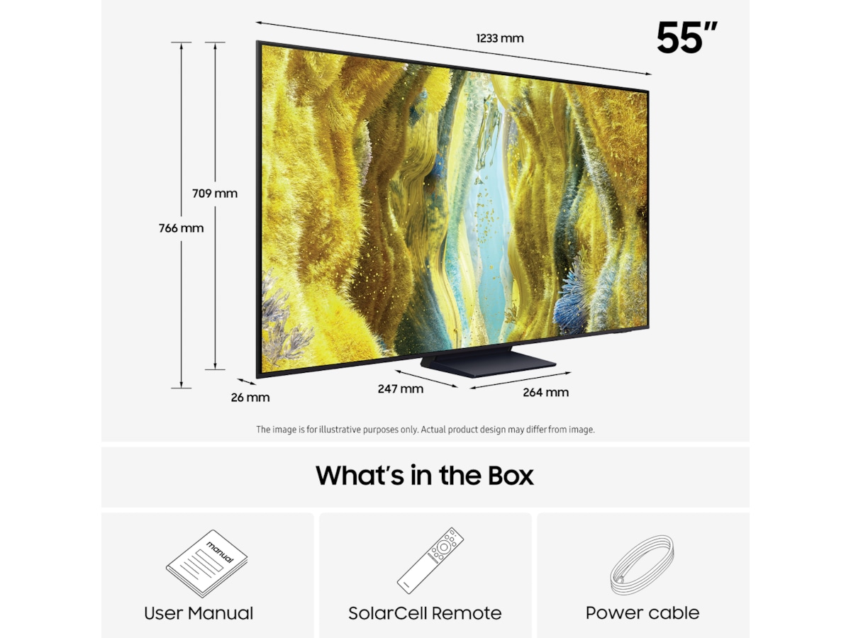 Samsung 55" QN73F Neo QLED 4K Mini LED Smart TV (2025) 50 - 59 tommer TV