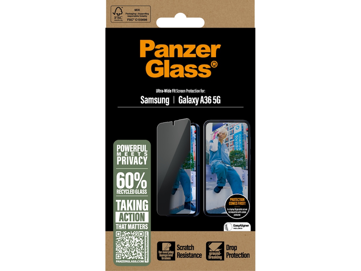 PanzerGlass Galaxy A36 5G Privacy skjermbeskytter Skjermbeskytter