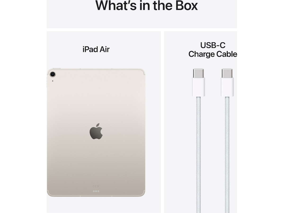 iPad Air 13" (2025) 128GB 5G (stjerneskinn) Nettbrett / iPad