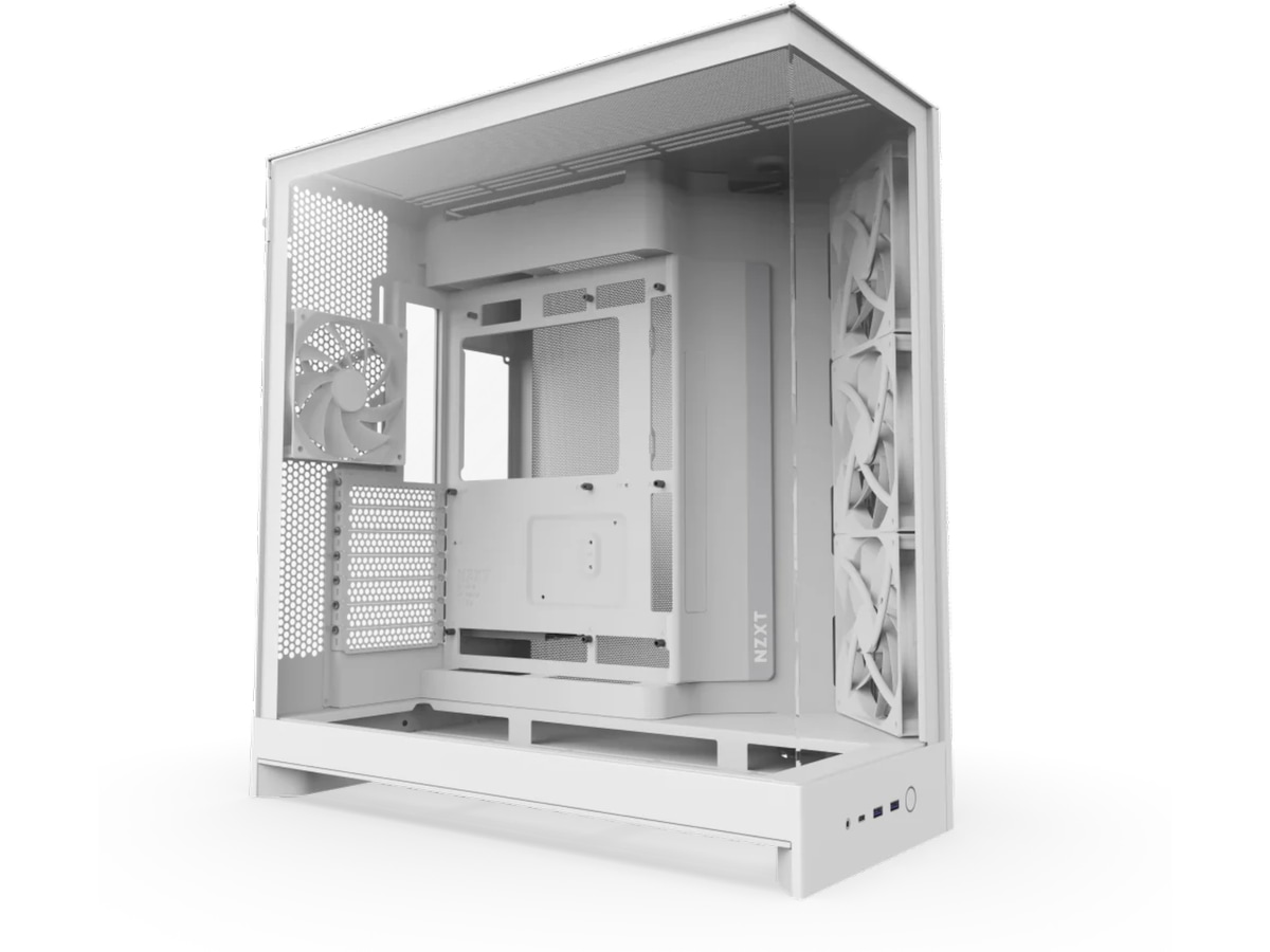 NZXT H9 Flow Mid Tower (hvit) Midi tower