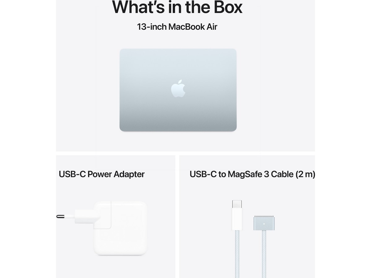 MacBook Air 13" M4 (2025) 256GB (himmelblå) PC - Bærbar / laptop