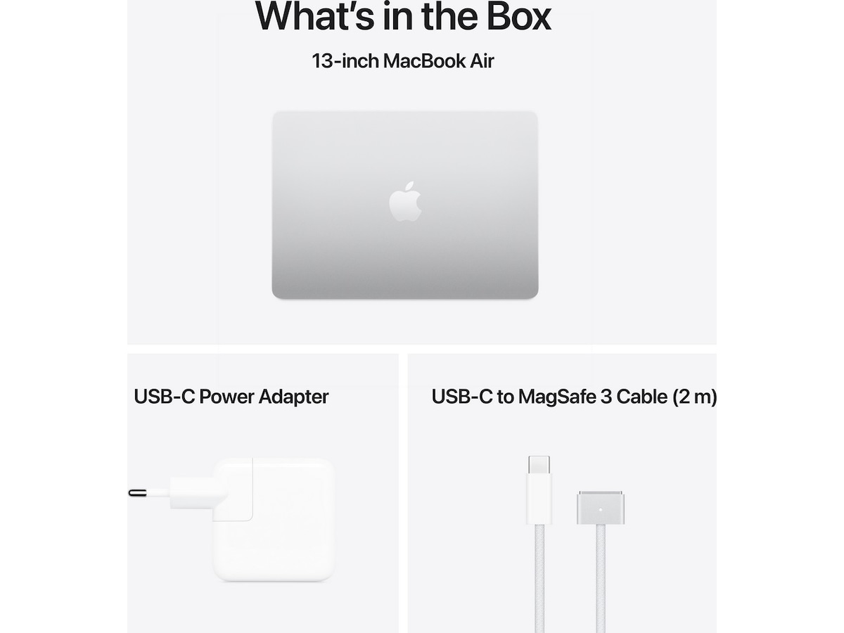 MacBook Air 13" M4 (2025) 512GB (sølv) PC - Bærbar / laptop