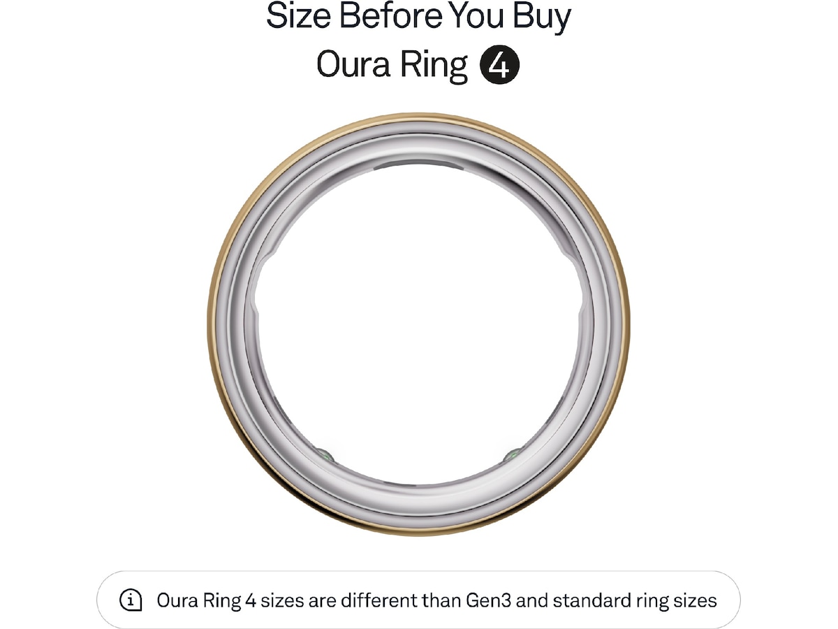 Oura Ring 4 Smart Ring str. 7 (gull) -B-Grade Demo tilbehør til mobiler & klokker