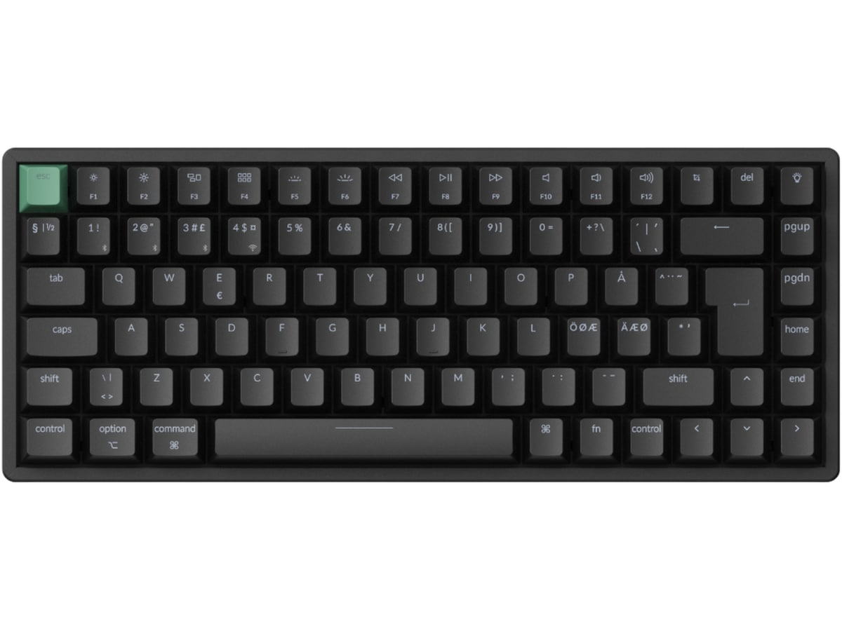 Keychron K2 HE QMK trådløst gamingtastatur (sort) -B-Grade Demo tastatur