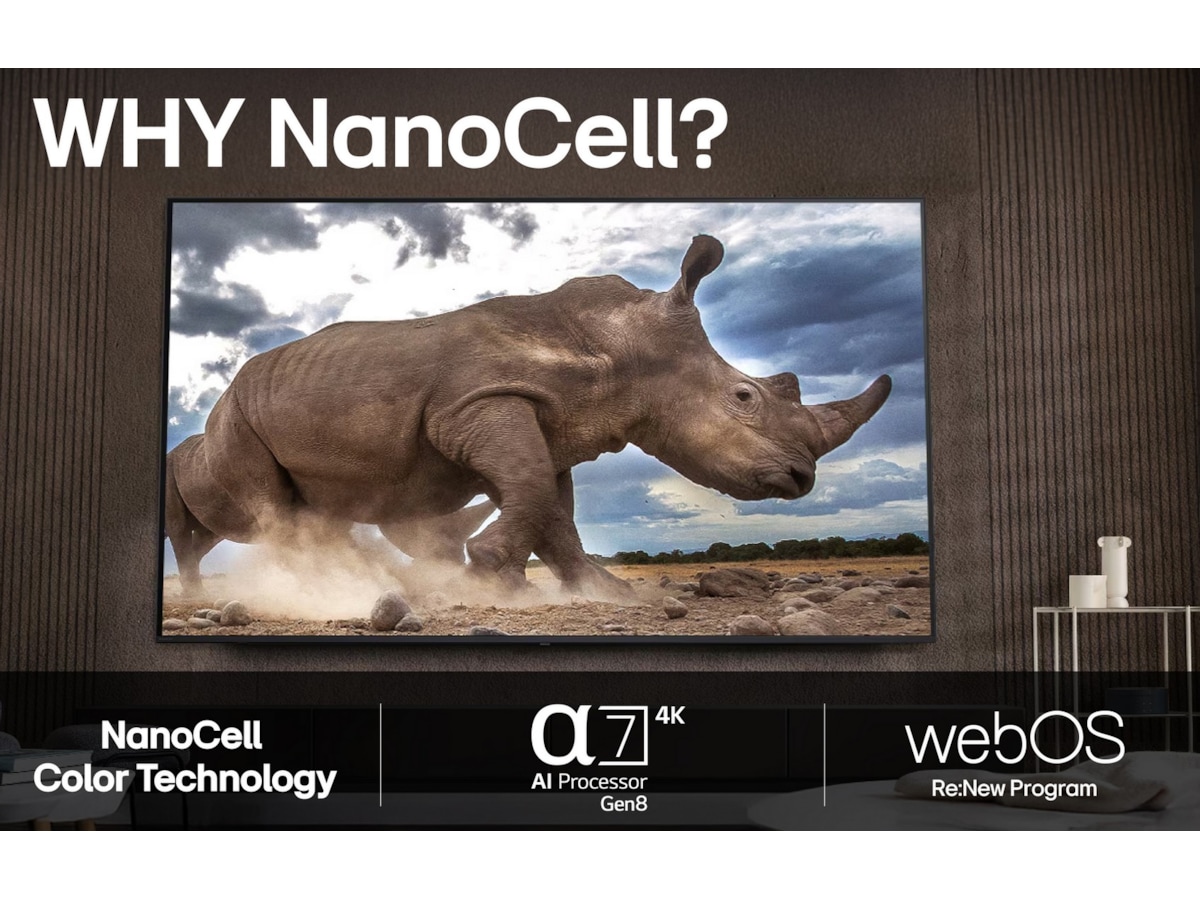 LG 75" NANO80 AI 4K NanoCell Smart TV (2025) 70 - 79 tommer TV