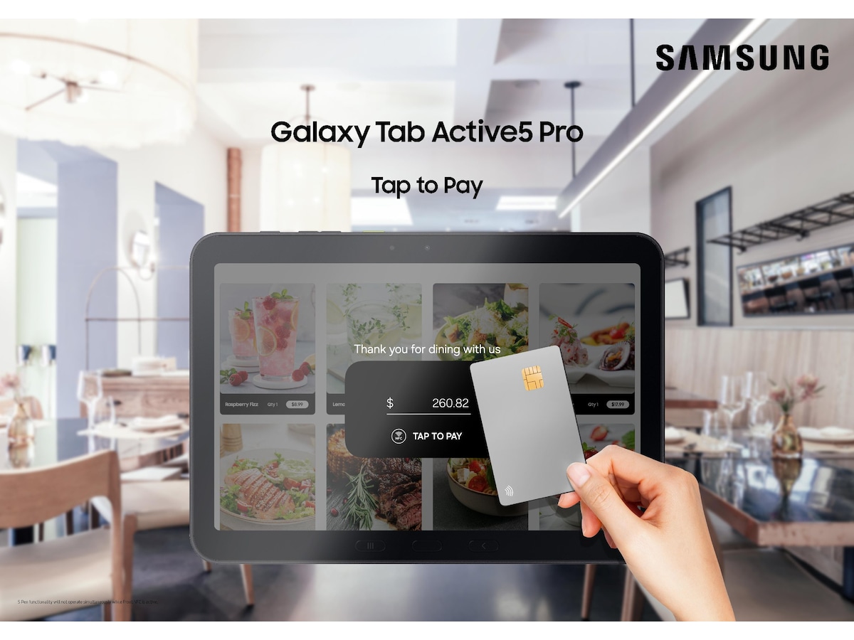Galaxy Tab Active5 Pro 5G 256GB - Enterprise (sort) Nettbrett / iPad