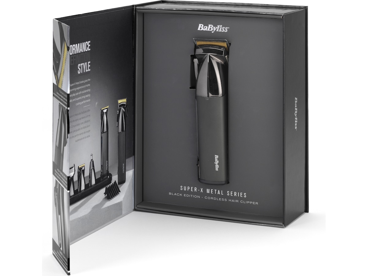 BaByliss Super X Metal Hårklipper (sort) Hårklippere