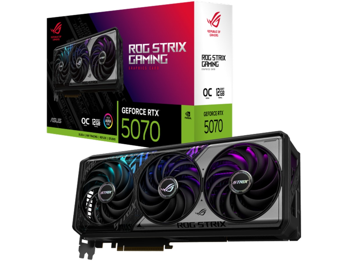 Asus ROG Strix GeForce RTX 5070 OC Skjermkort