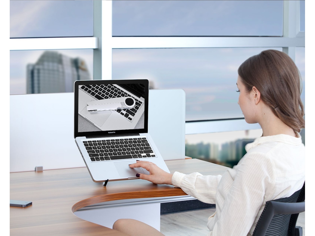 Kenson Spider tablet- og laptopstativ (hvit) Laptopstand
