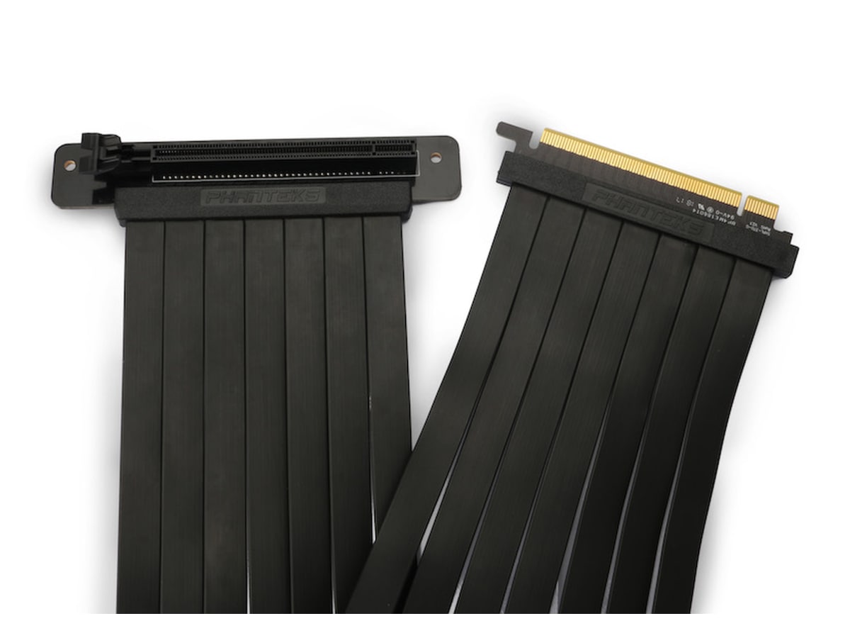 Phanteks Flatline Riser Cable 90° Adapter (sort) Tilbehør