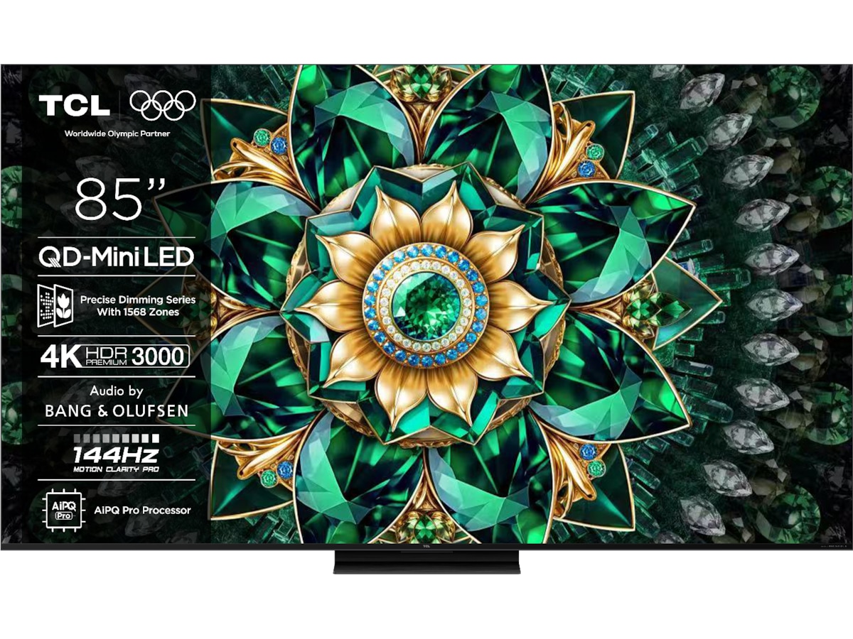 TCL 85" Q7C 4K QD-Mini LED Google TV Over 80 tommer TV