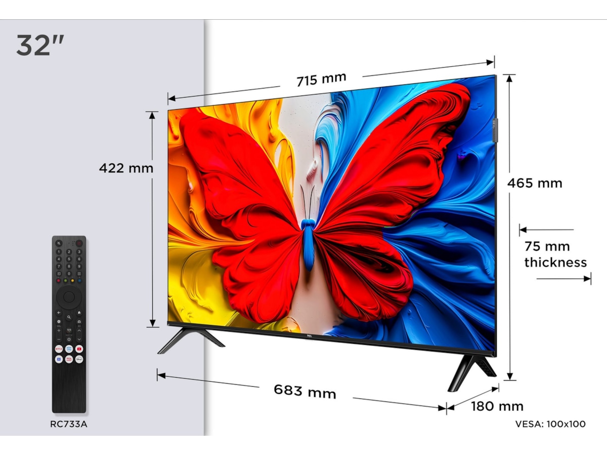 TCL 32" V5C HD Ready QLED Android TV 20 - 49 tommer TV