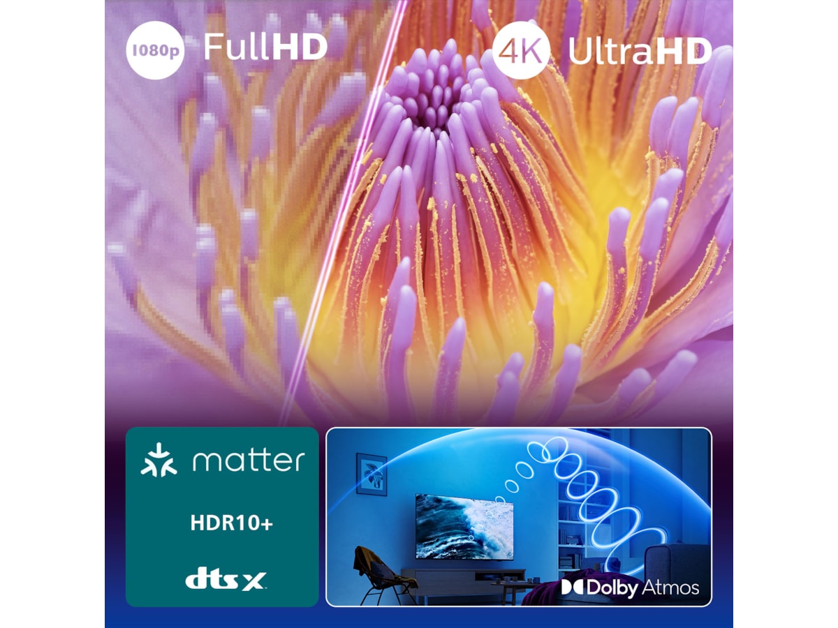 Philips 50" PUS7000/12 4K LED Smart TV (2025) 50 - 59 tommer TV