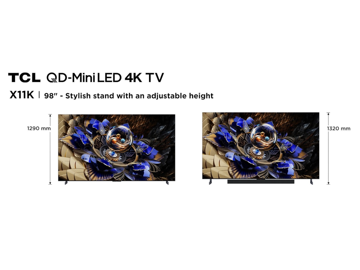 TCL 98" X11K Premium 4K QD-Mini LED Google TV Over 80 tommer TV