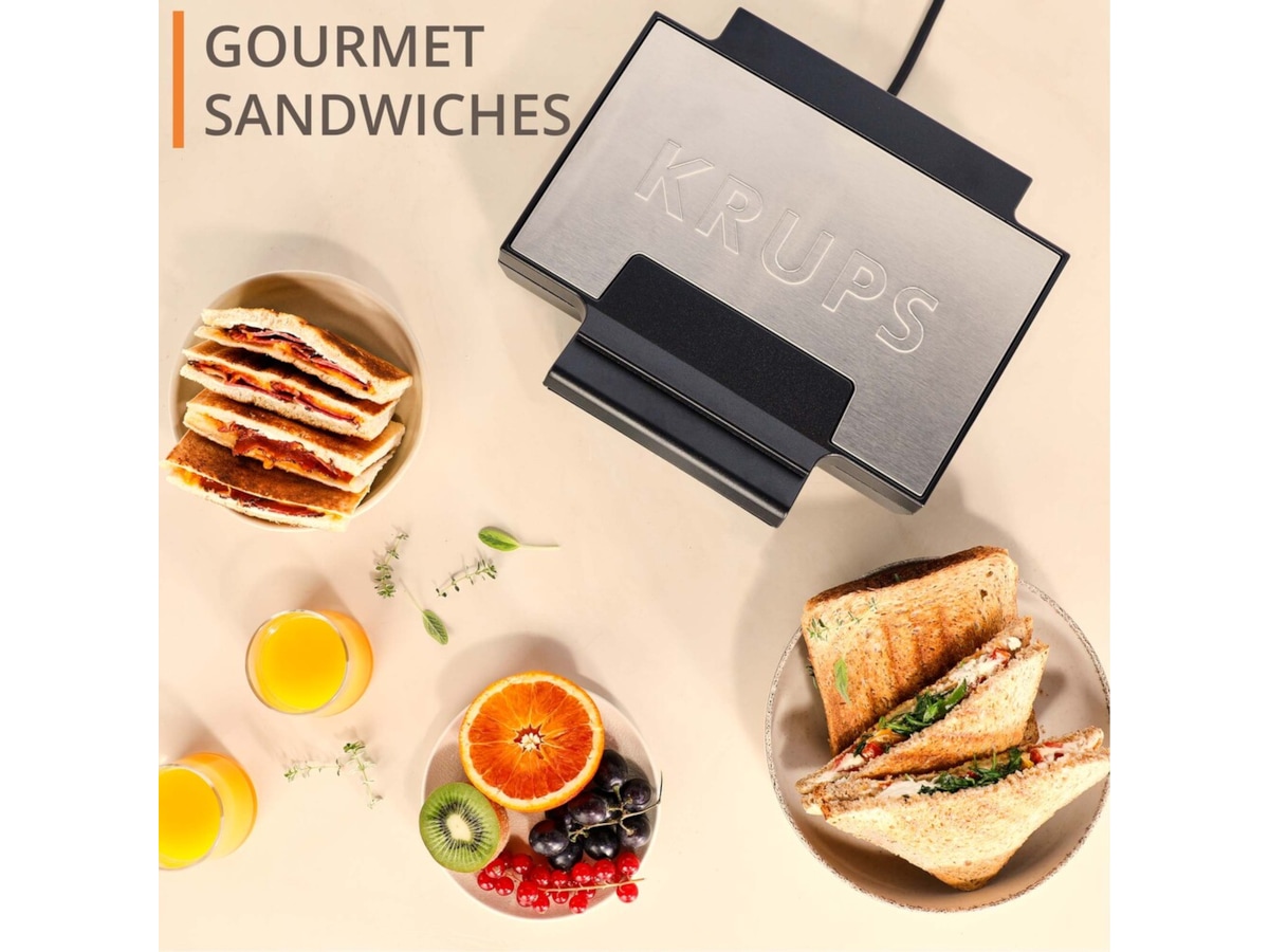 Krups FDK Iconic Sandwich Maker (stål) Toastjern