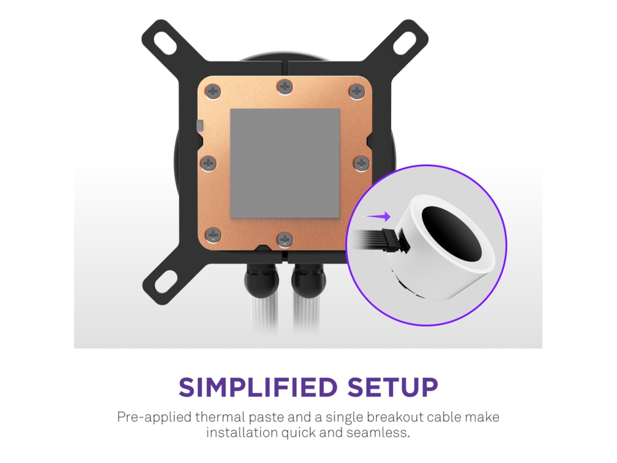 NZXT Kraken Plus 360 RGB Kjøler (hvit) CPU - Vannkjøling