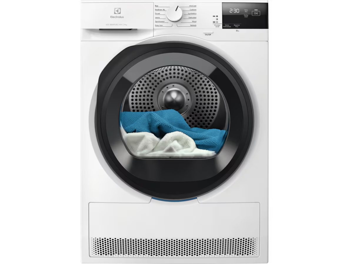 Electrolux 600 GentleCare tørketrommel (hvit/sort) Tørketrommel