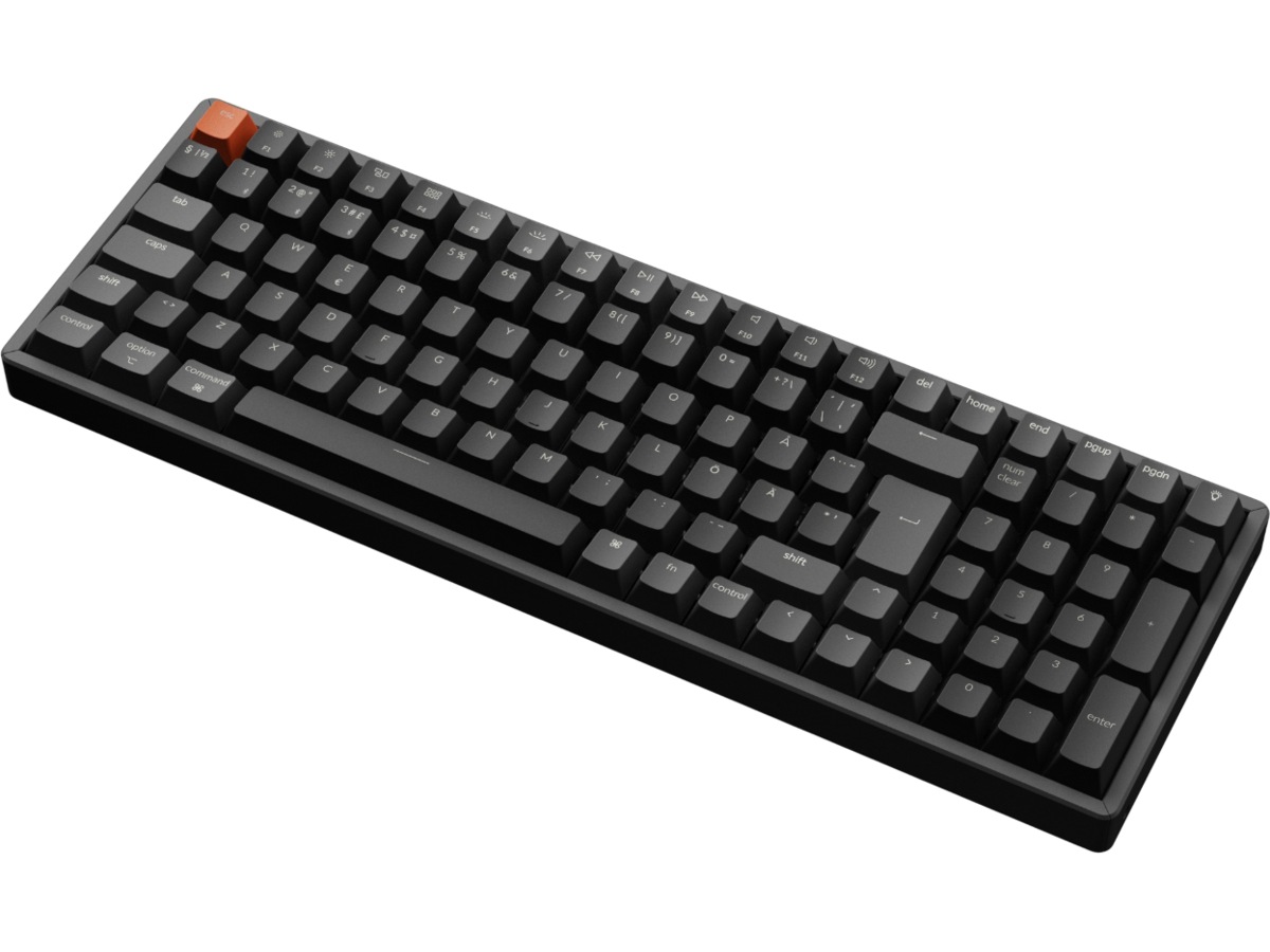 Keychron K4 V3 RGB Aluminium Hot Swap QMK Super Red Switch trådløst tastatur Gamingtastatur