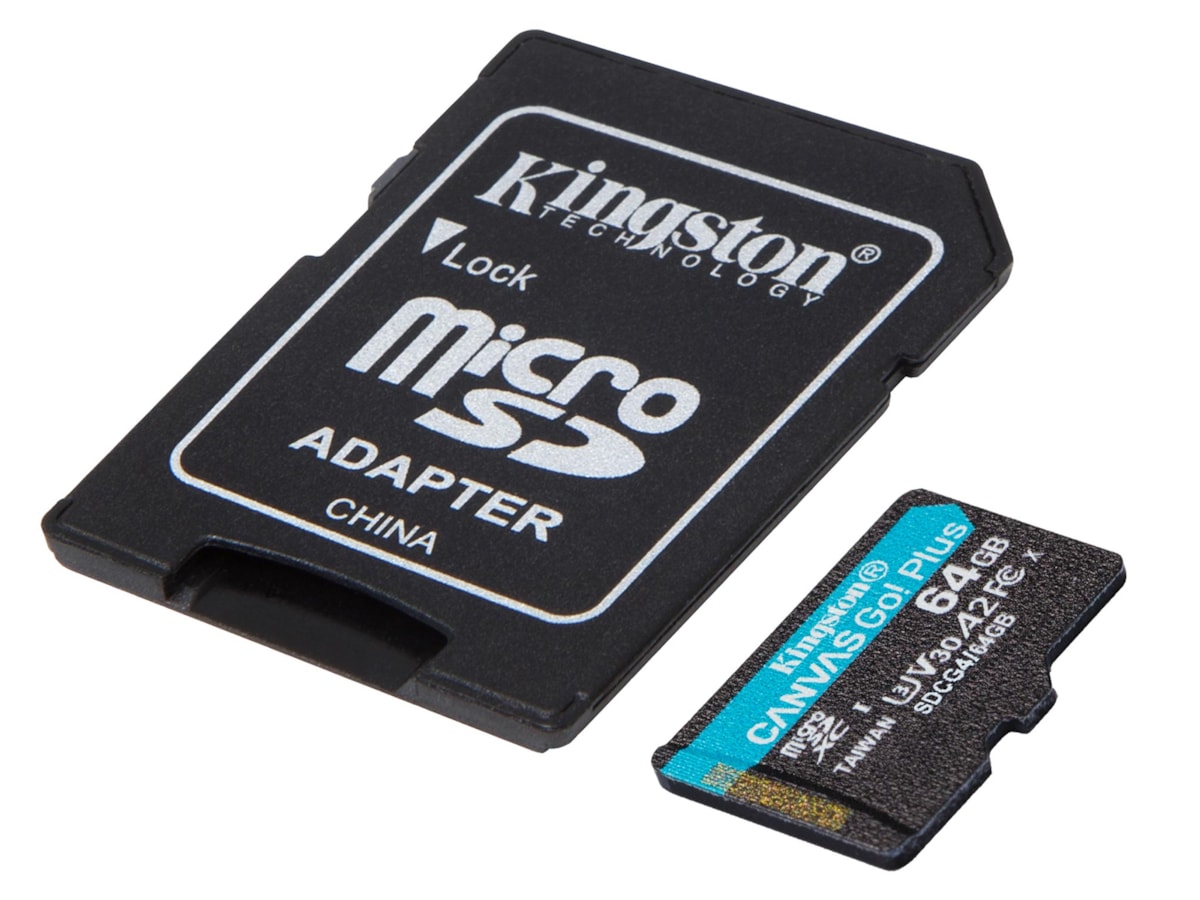 Kingston Canvas Go! Plus microSD 64GB Minnekort til foto & video