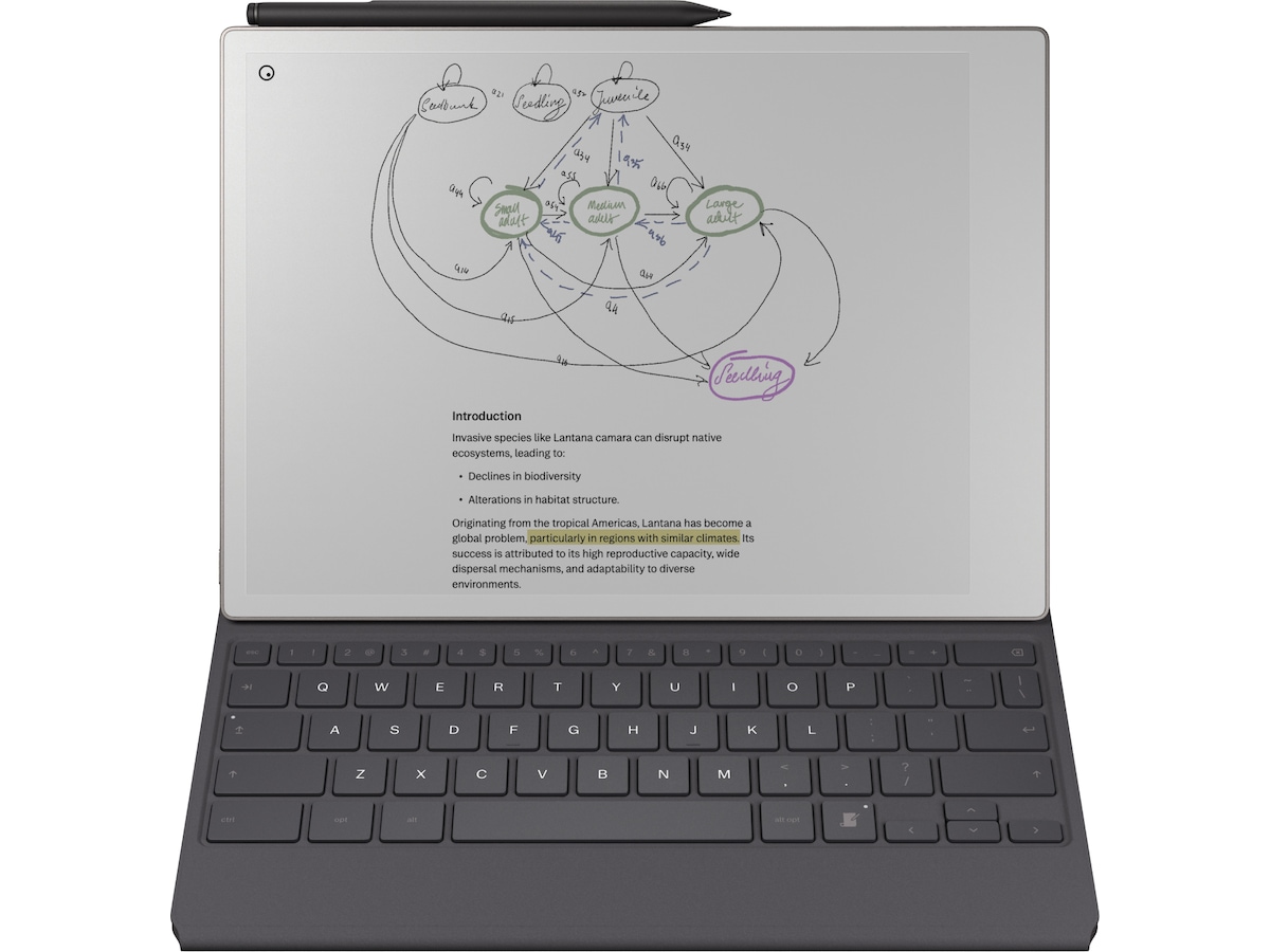 reMarkable Paper Pro Type Folio tastaturdeksel (basalt) Tilbehør til digitale notatblokker