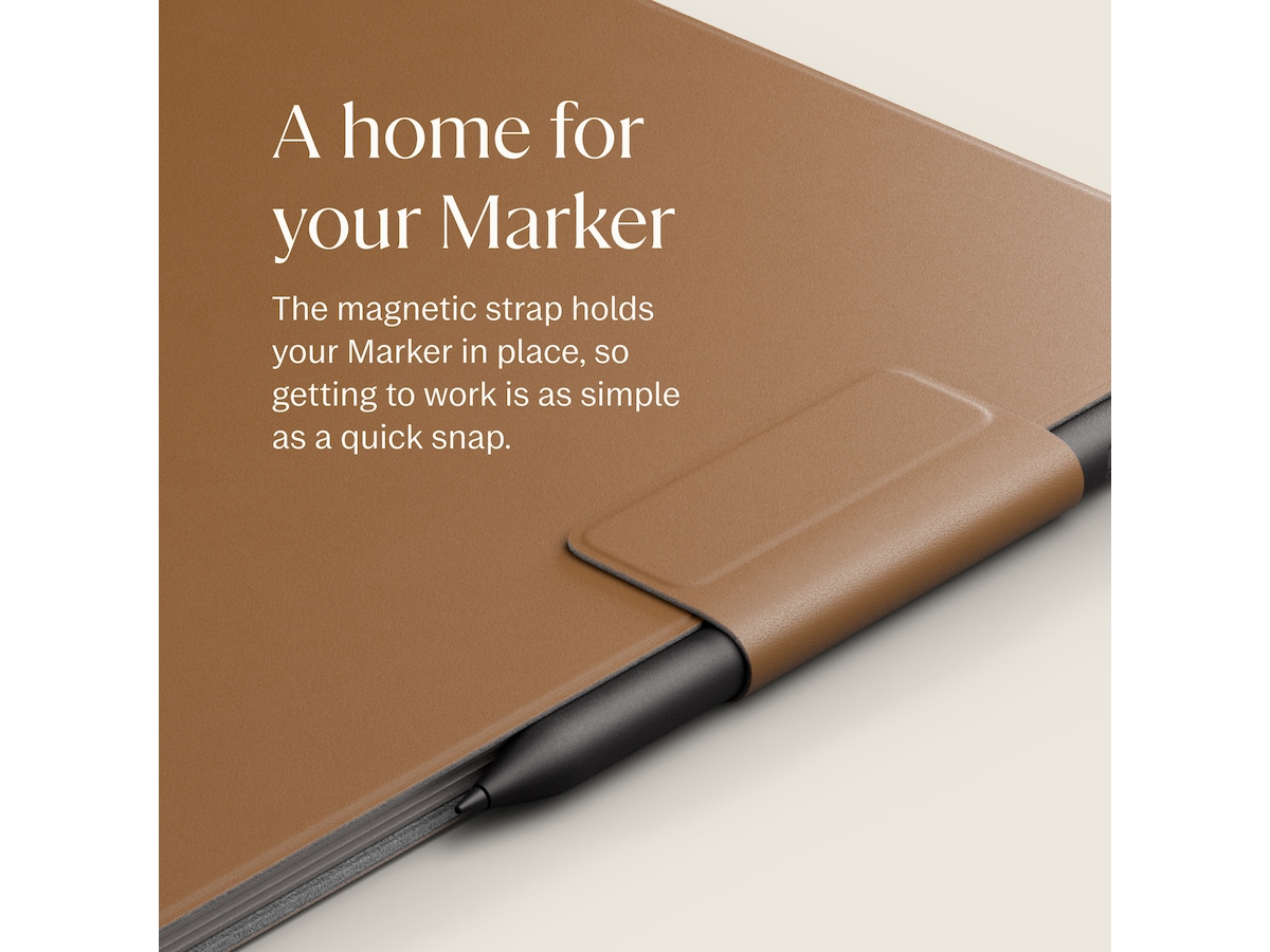 reMarkable Paper Pro Book Folio (brun) Tilbehør til digitale notatblokker