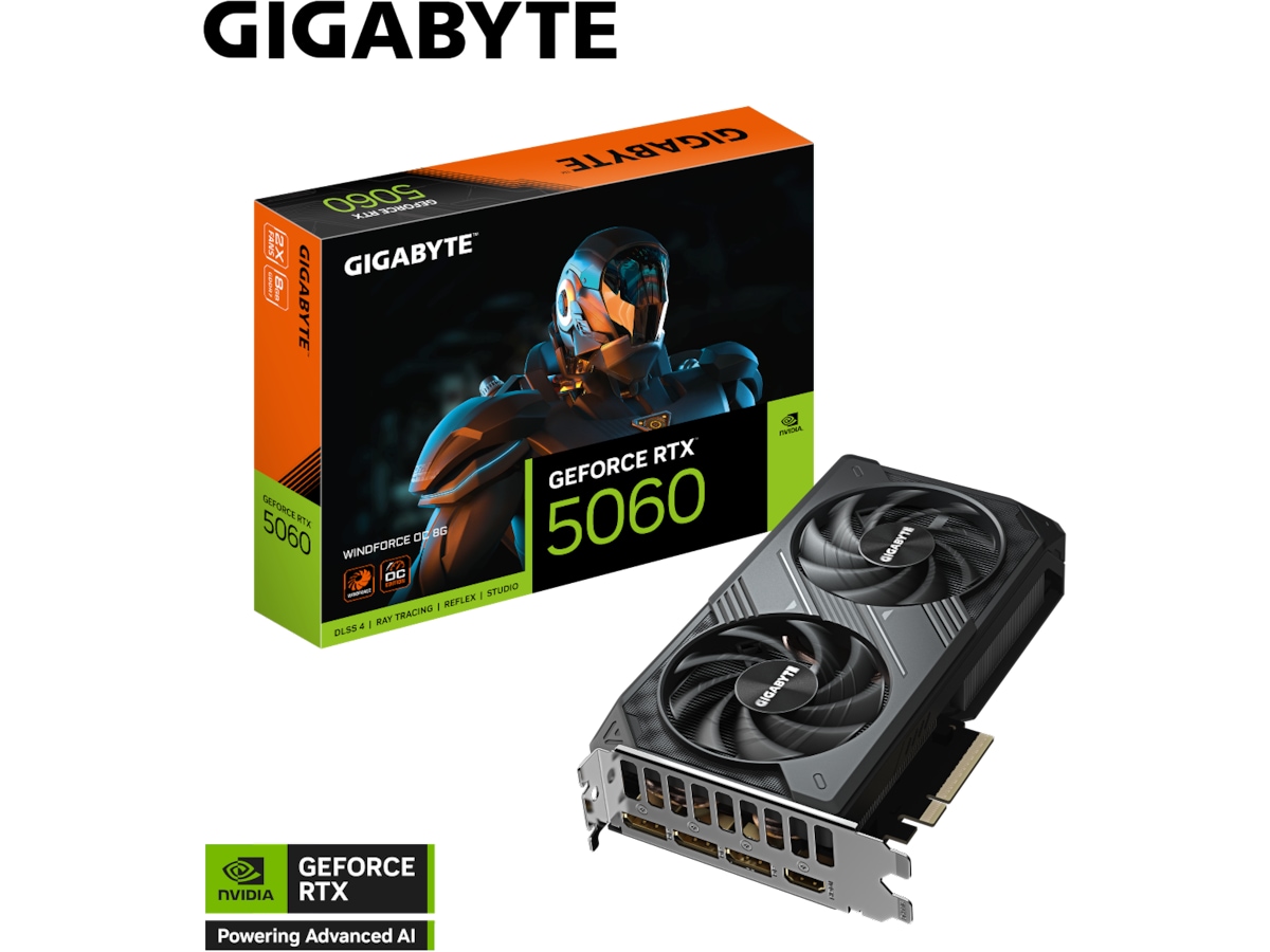 Gigabyte GeForce RTX 5060 WINDFORCE OC Skjermkort