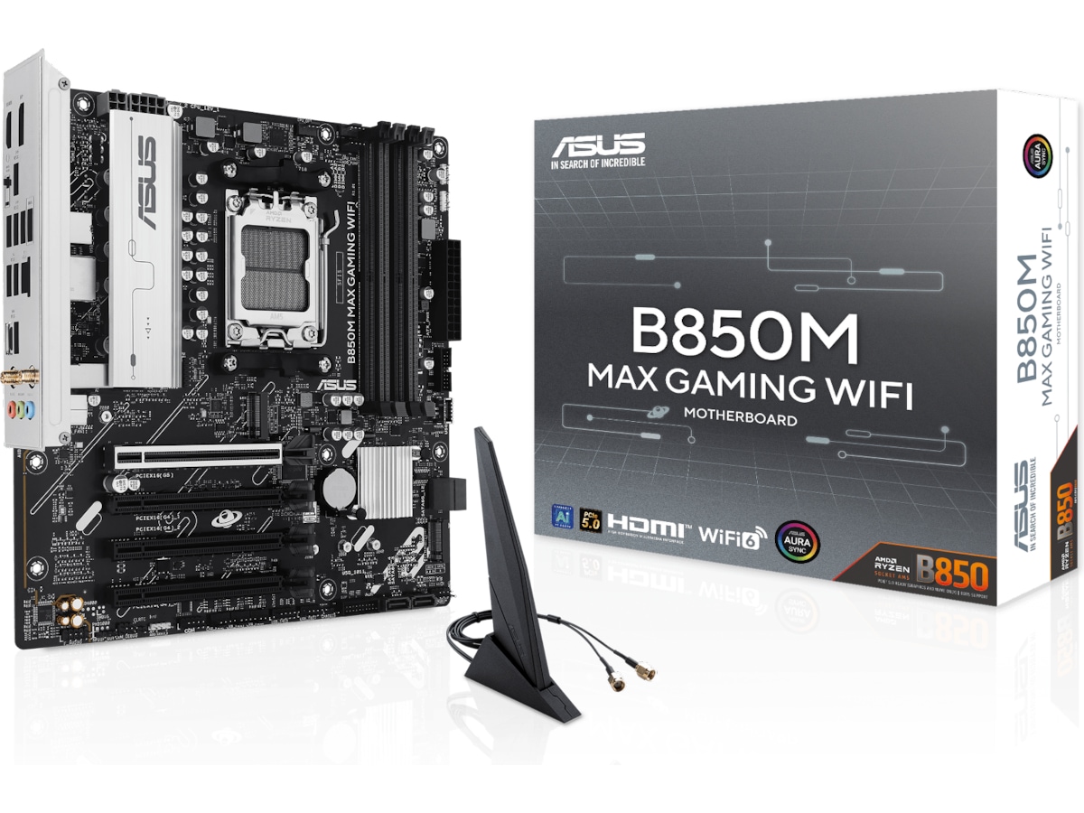 Asus B850M MAX GAMING WIFI Hovedkort AMD Socket