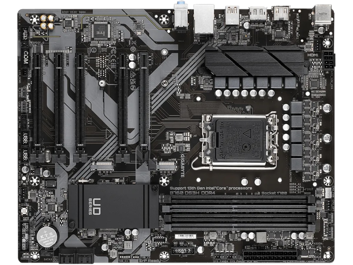 Gigabyte B760 DS3H DDR4 Hovedkort Intel Socket