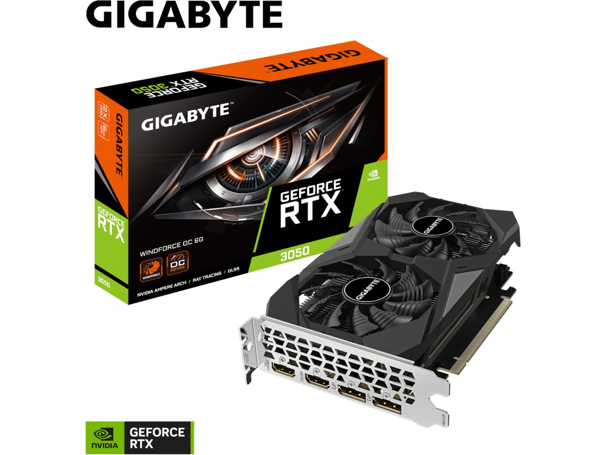 Gigabyte GeForce RTX 3050 WINDFORCE OC Skjermkort
