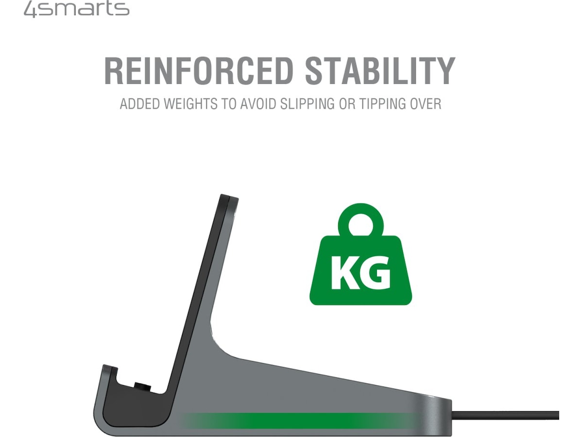 4smarts 60W USB-C Ladestasjon (sort) Ladestasjon