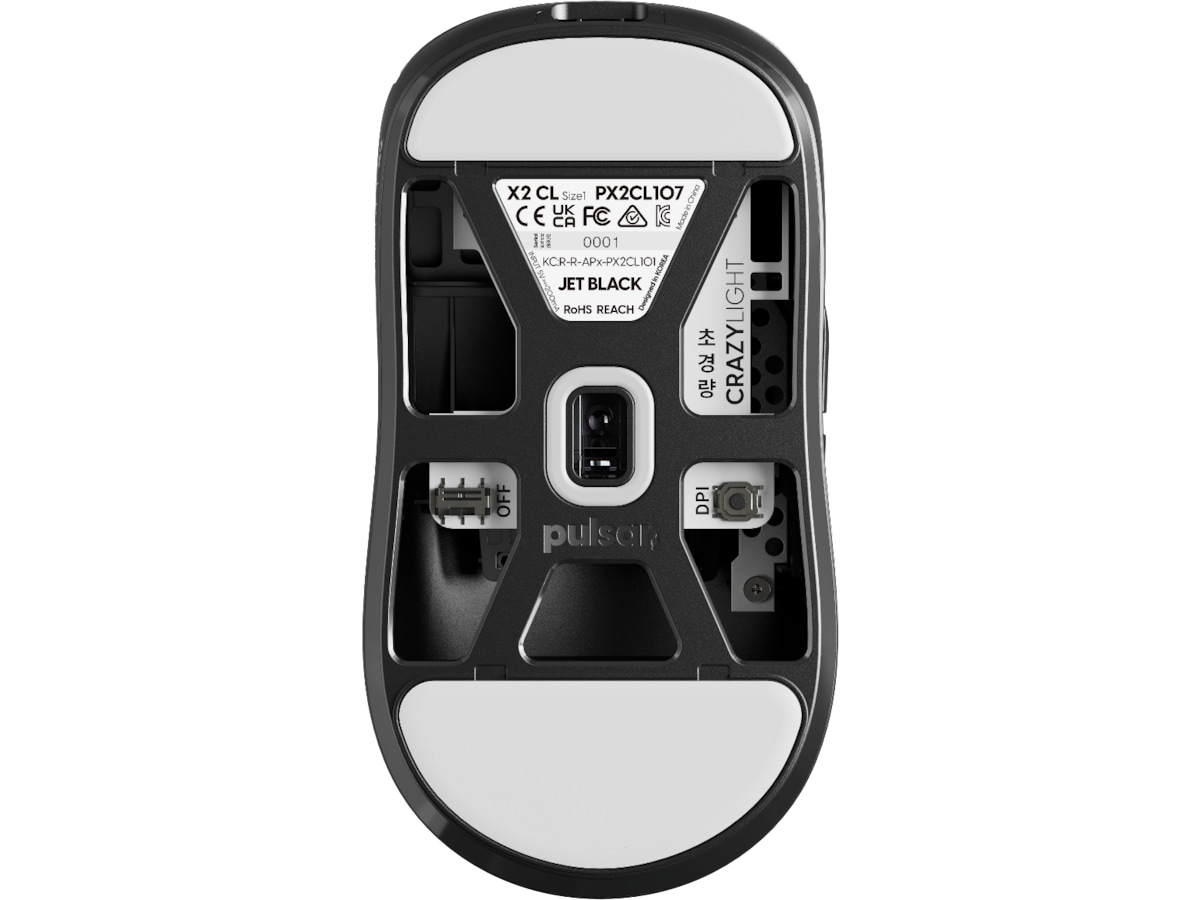 Pulsar X2 CrazyLight Trådløs Gamingmus (Jet Black) Gamingmus