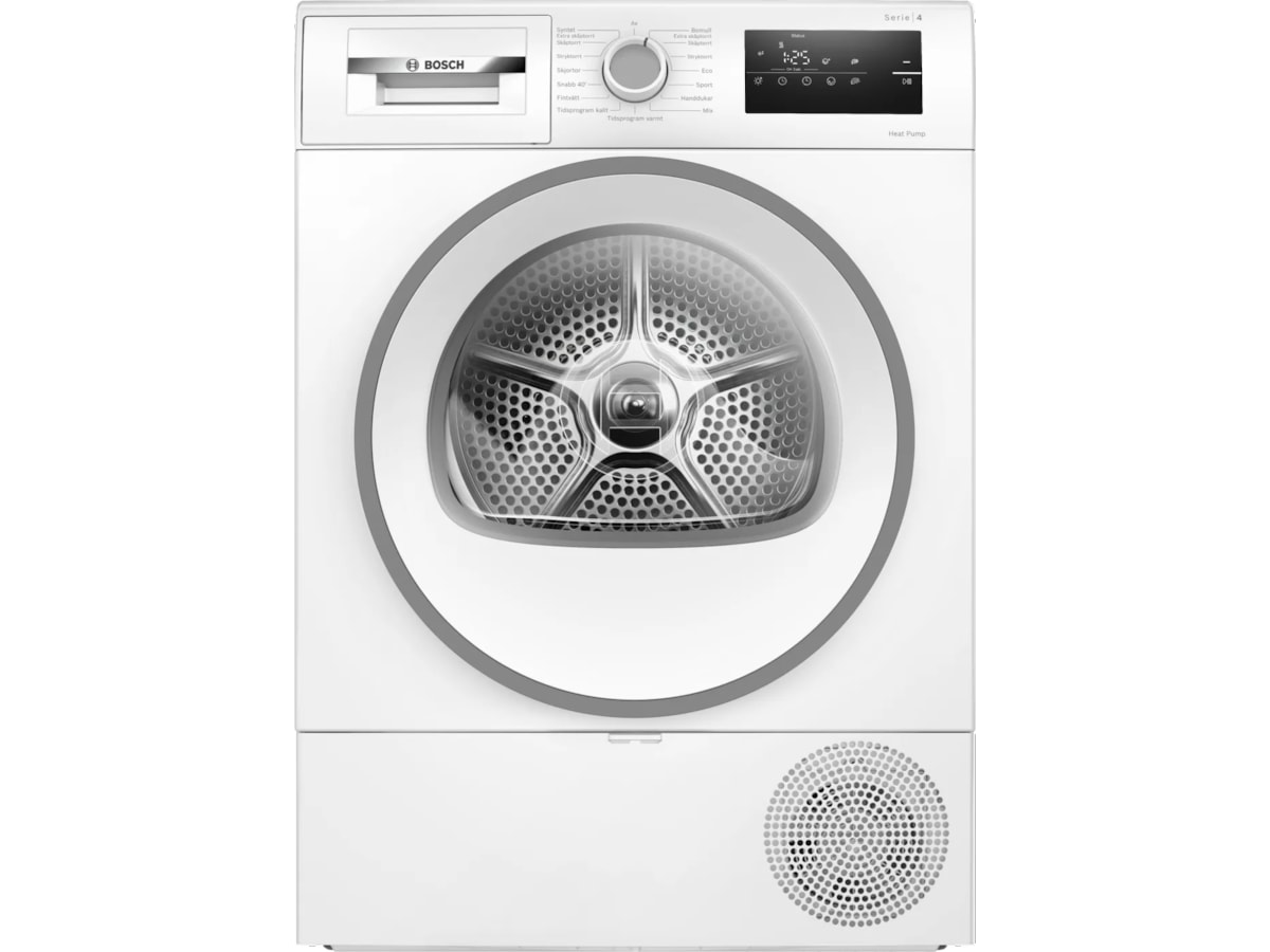 Bosch Serie4 Tørketrommel 8kg (hvit) Tørketrommel