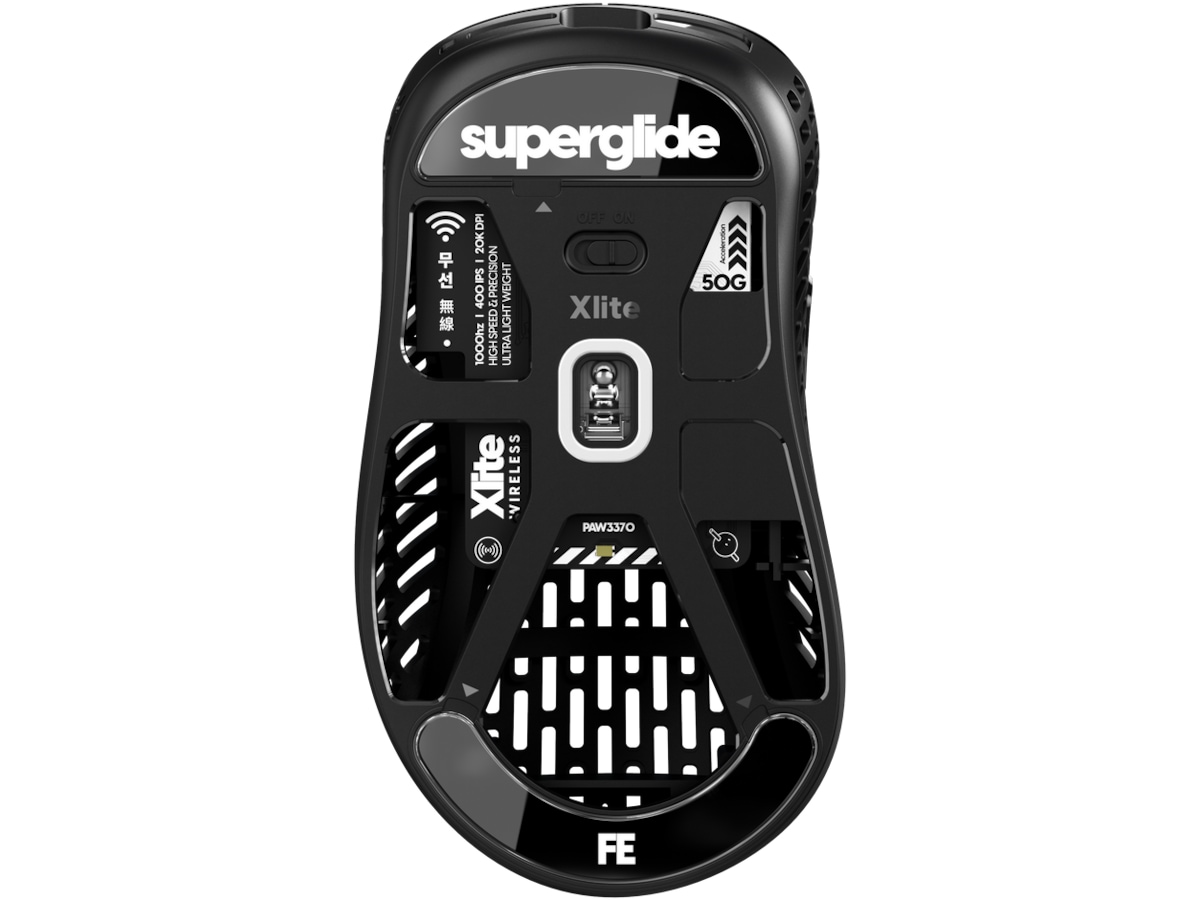 Pulsar Superglide Type-C Xlite Series (sort) Tilbehør til gaming- tastatur og mus
