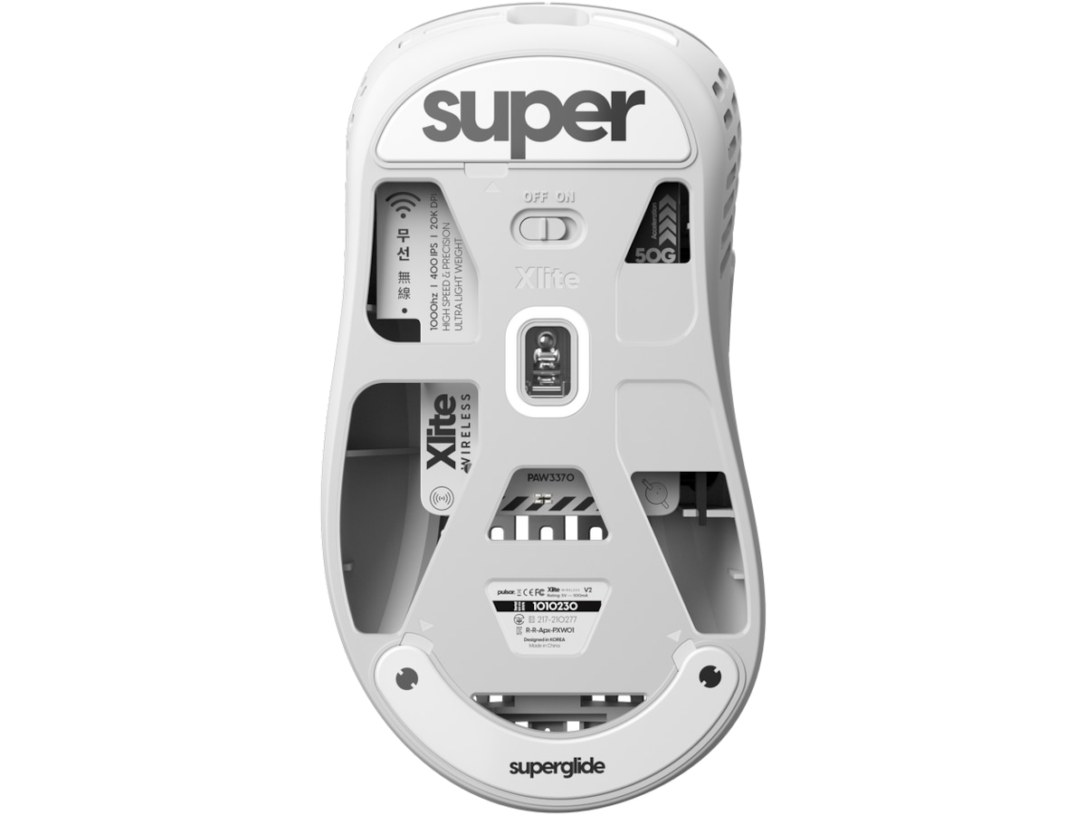 Pulsar Superglide Type-C Xlite Series (hvit) Tilbehør til gaming- tastatur og mus