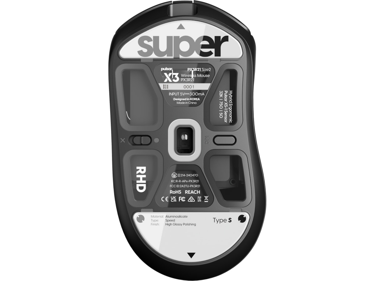Pulsar Superglide Type-S X3 Series (hvit) Tilbehør til gaming- tastatur og mus