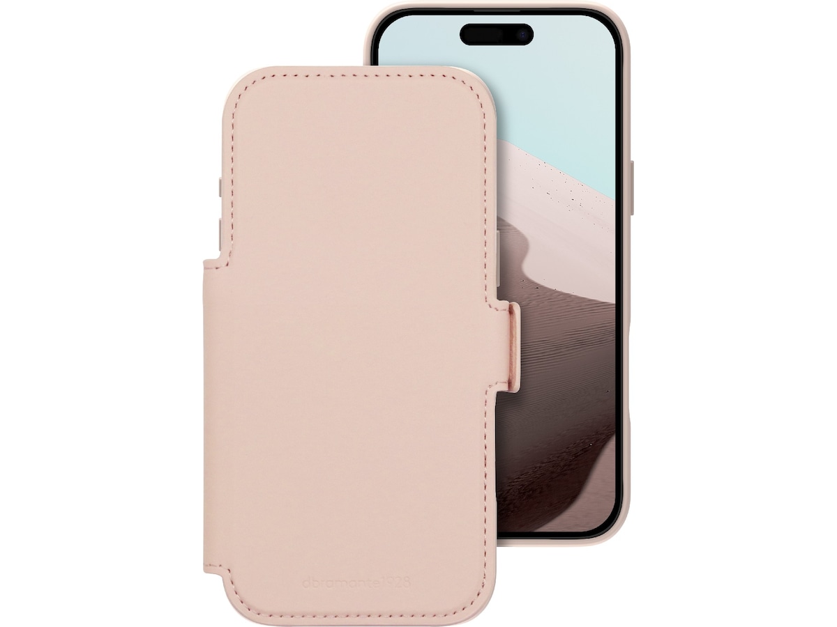 dbramante1928 iPhone 17 Pro Max Lynge 2-i-1 Lommebokdeksel (pink sand) Mobildeksel