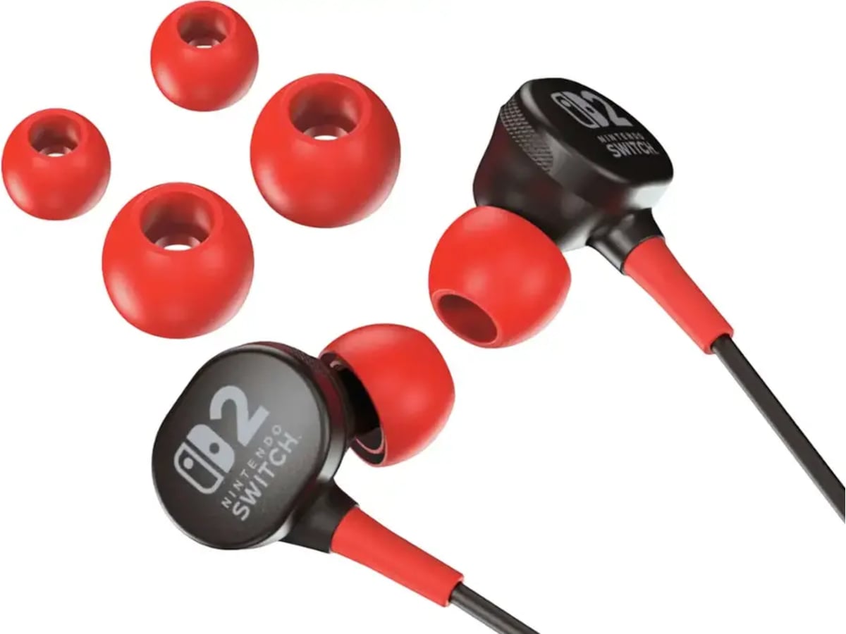 PowerA Kablet Øreplugger Nintendo Switch 2 (sort) Tilbehør til spillkonsoller
