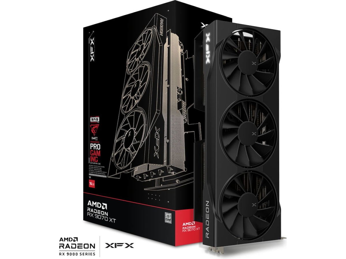 XFX Swift AMD Radeon RX 9070XT Triple fan Gaming Edition 16GB GDDR6 Skjermkort