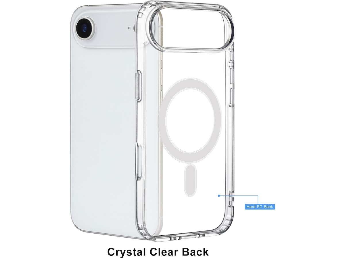iiglo iPhone Air Magnetic Silikondeksel (gjennomsiktig) Mobildeksel