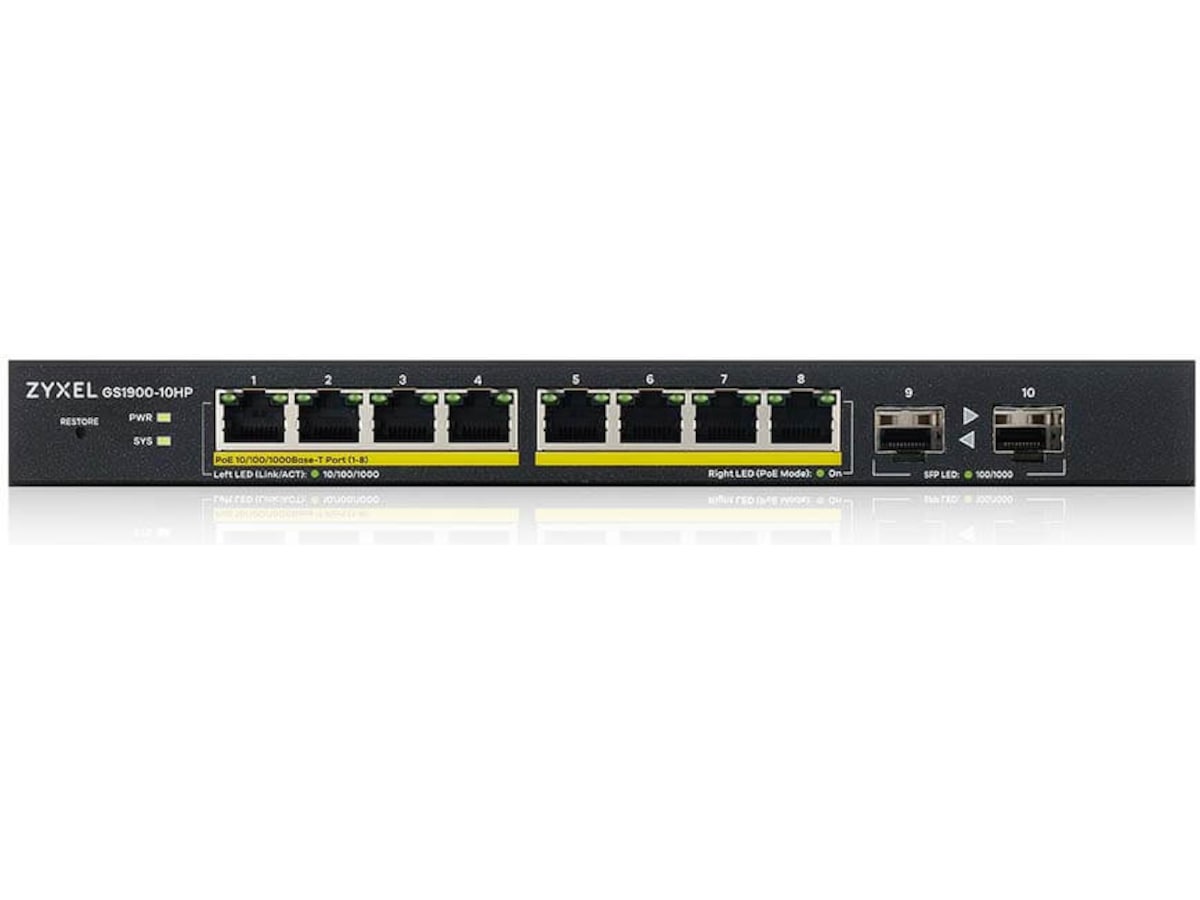 Zyxel Switch GS1900-10HP Switch