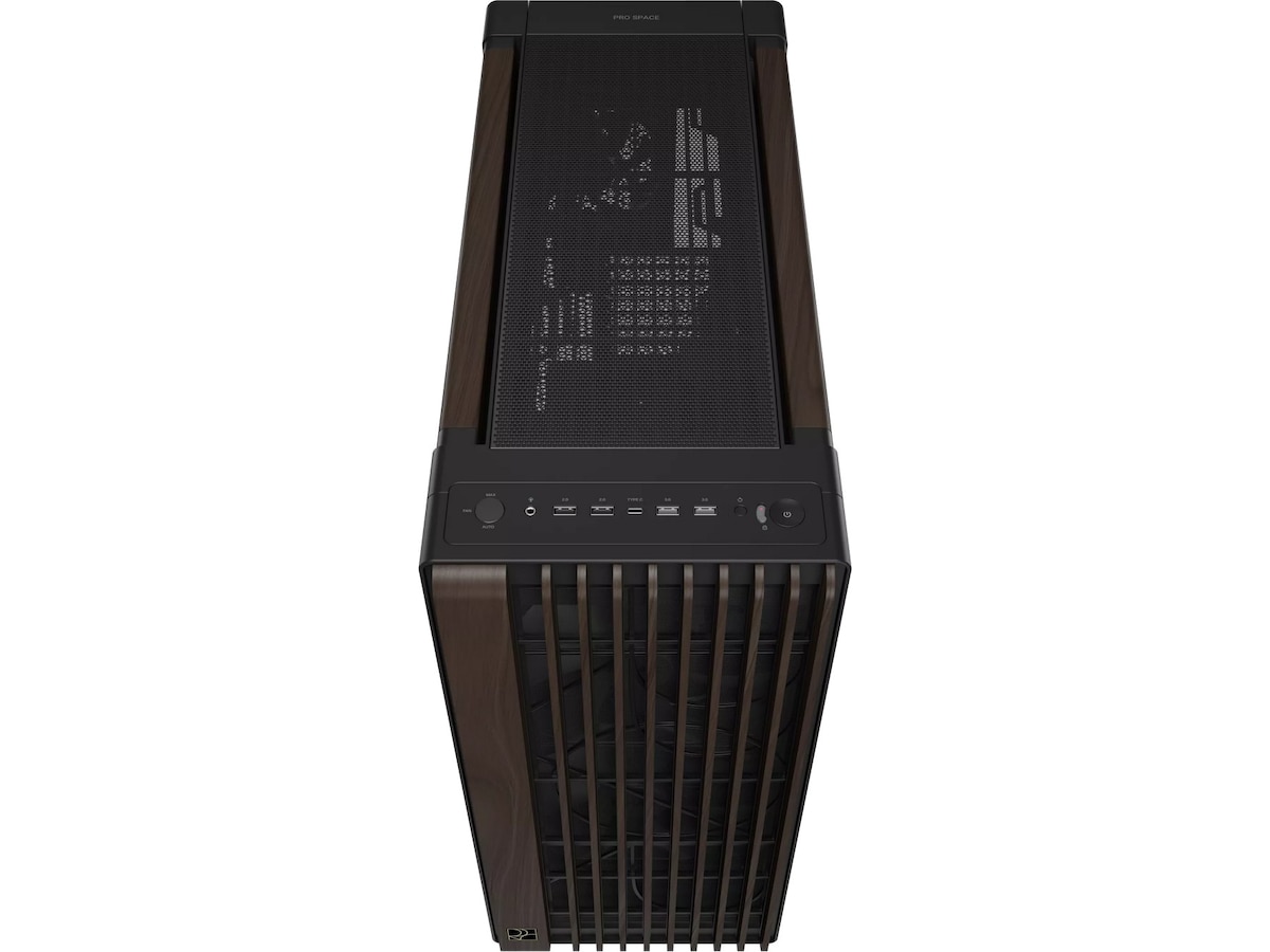 Asus PA602 PROART Walnut Wood Metal PWM Modern Mid Tower (sort) Mini/Micro/Nano tower