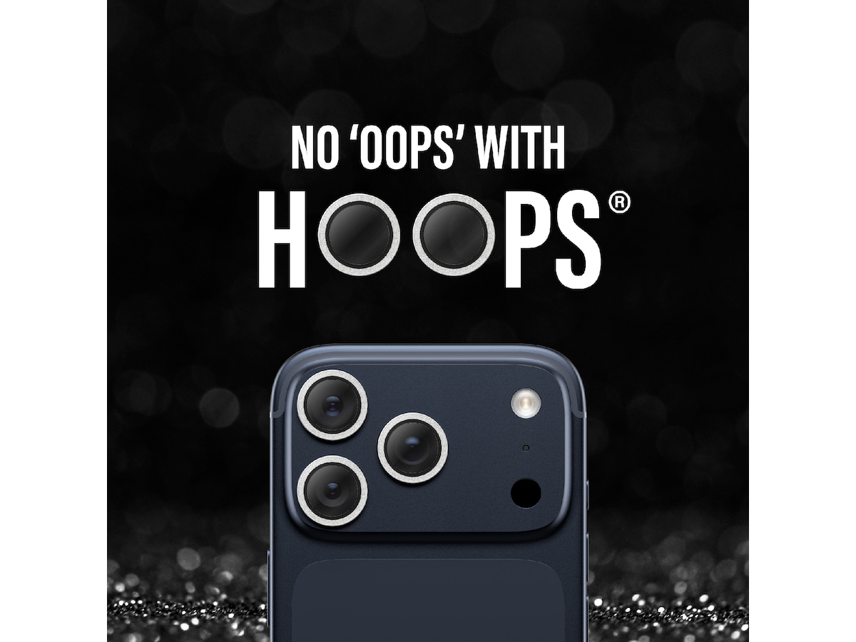 PanzerGlass iPhone 17 Pro / 17 Pro Max / 16 Pro / 16 Pro Max Hoops Linsebeskytter (glitter silver) Skjermbeskytter