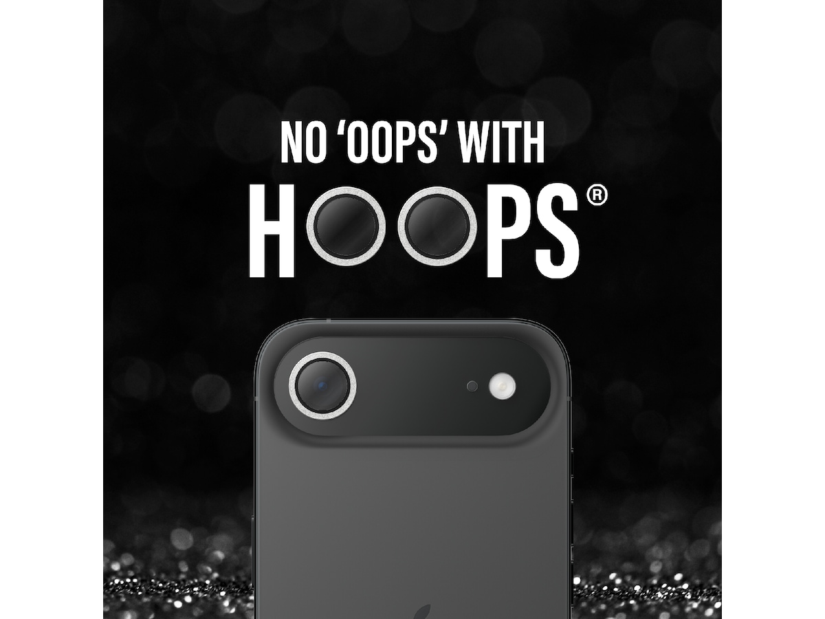 PanzerGlass iPhone Air Hoops Linsebeskytter (glitter silver) Skjermbeskytter
