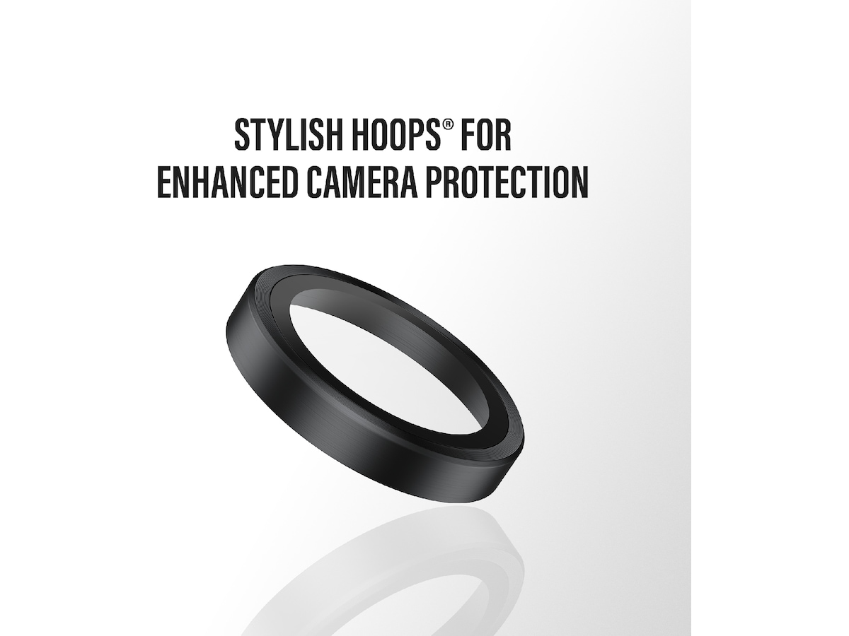 PanzerGlass iPhone 17 Pro / 17 Pro Max / 16 Pro / 16 Pro Max Hoops Linsebeskytter (sort) Skjermbeskytter