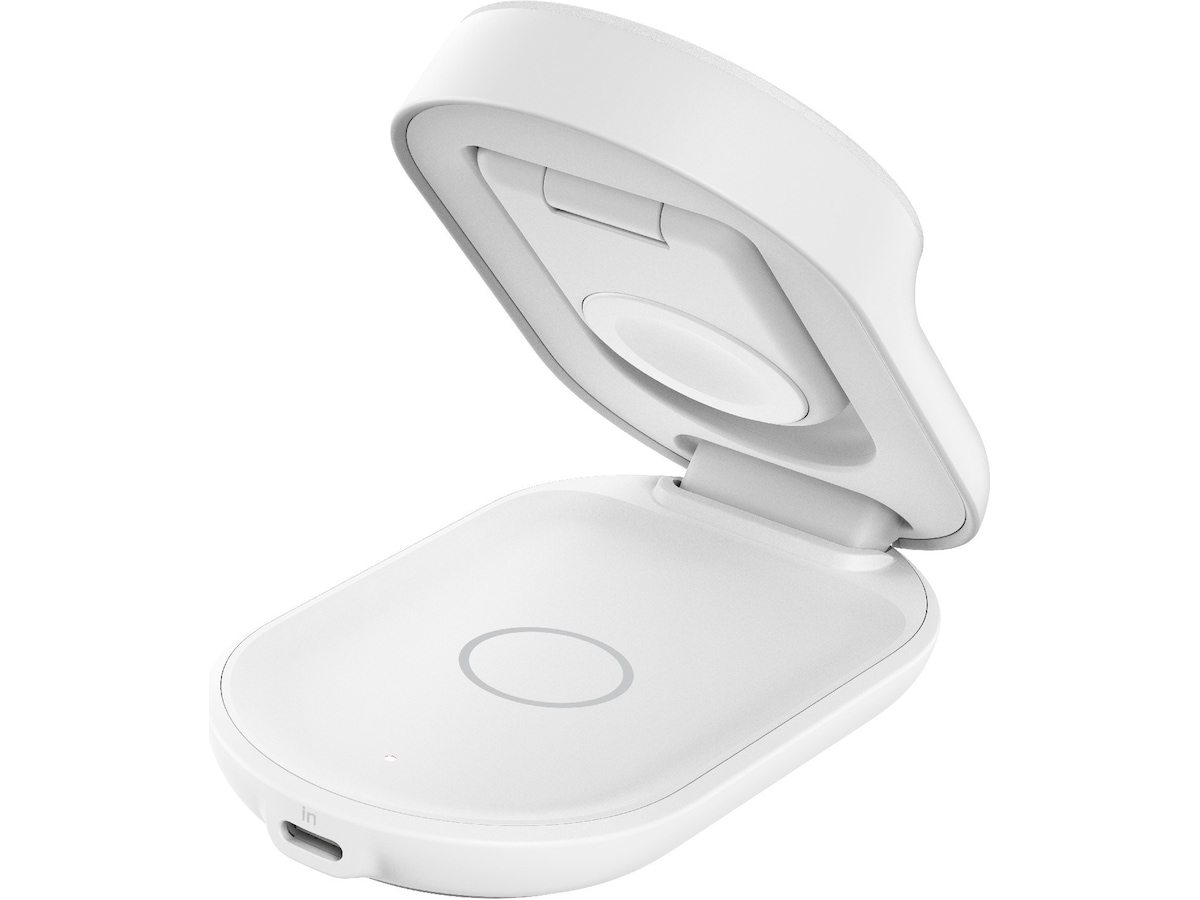 Belkin UltraCharge Pro 3-in-1 Qi2 Trådløs lader (hvit) Trådløs lader