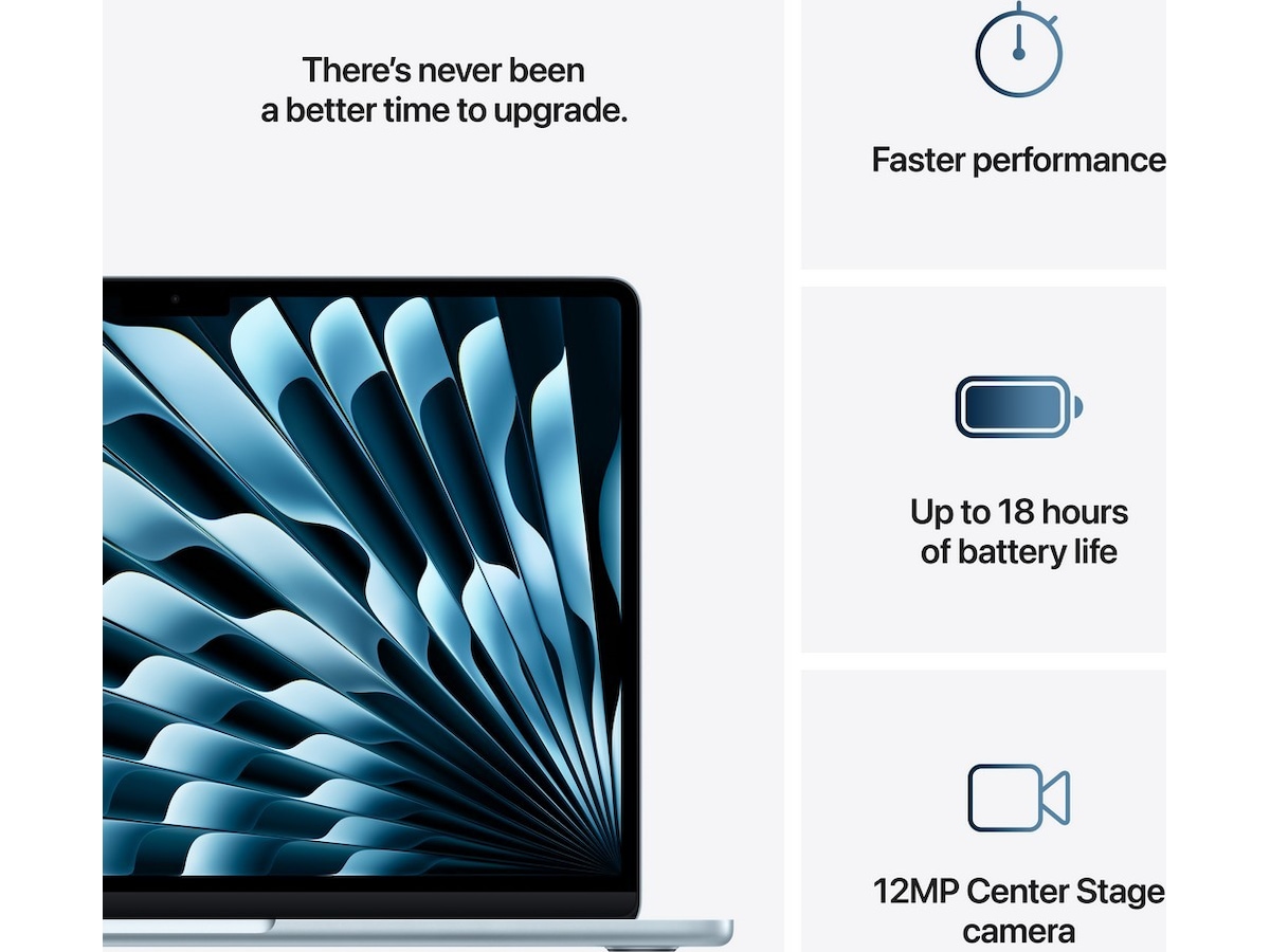 MacBook Air 13" M4 (2025) 256GB (himmelblå) -B-Grade Demo bærbar PC